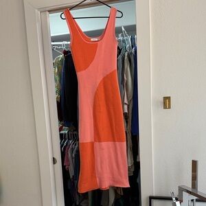 Lush Pink and Orange Knit Top